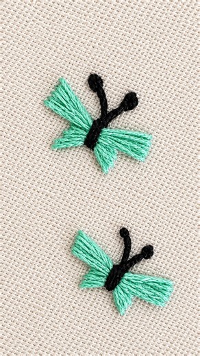 Hand Embroidery Stitches | Simple Butterfly design | Embroidery Tutorials | Beginner to Advanced