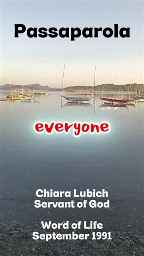 Thought of the Day by Chiara Lubich | #passaparolafoco | April 16, 2026