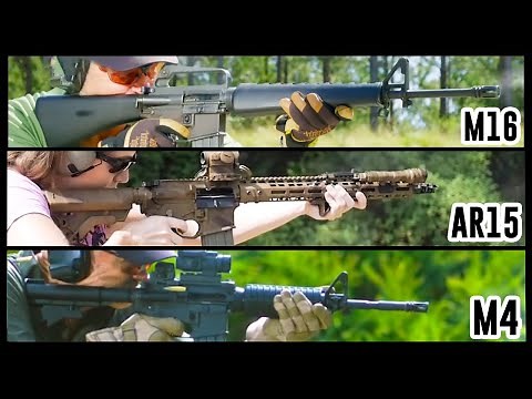 ¿Cuál es la Diferencia entre AR15, M4 y M16?