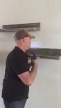 Instructions on how to hang floating shelves on the wall