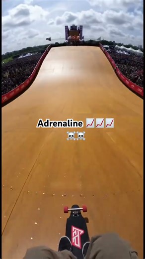 Biggest Skate Ramp EVER 🫣☠️ #stunt #skateboarding #viral #explore #redbull