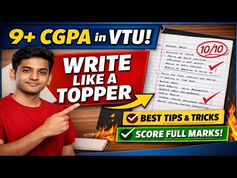 How to Score 9+ CGPA in VTU | Paper Presentation Strategy 🔥