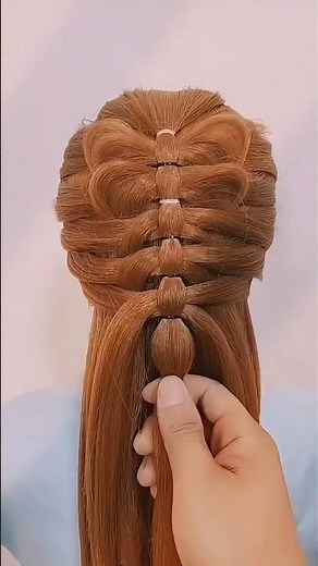 Quick and Easy Spiral Braid High Ponytail Hair Hack at Home