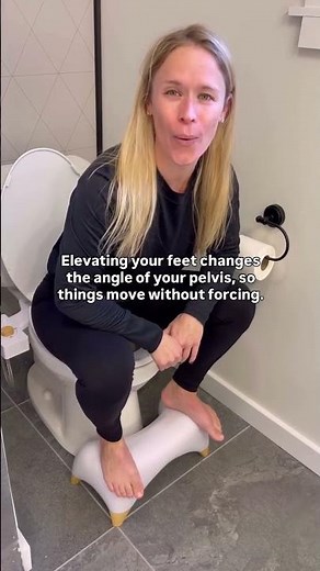 Straining on the toilet is one of the biggest pelvic floor stressors