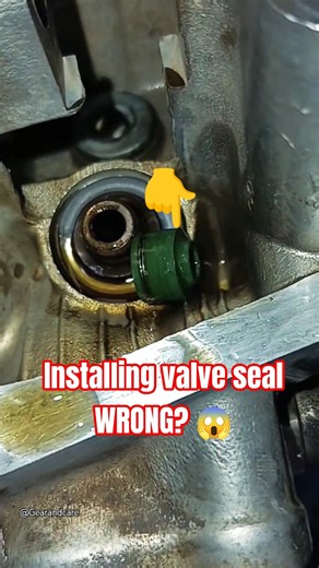 How to Install Valve Stem Seal PERFECTLY 🔧😱 | Easy Engine Repair Trick | #valve #engine #shorts