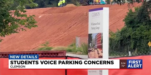 Clemson University commuters struggle to find parking