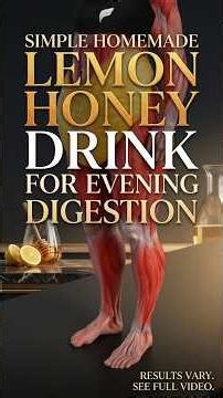Simple Homemade Lemon & Honey Drink for Evening Digestion