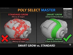 Polygon Selection Tool for 3ds Max Script Smart Grow & Axis Fill