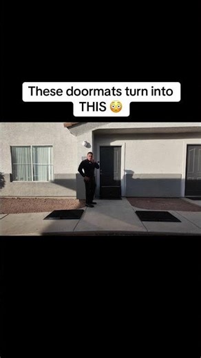 What if I told you these flat door mats actually transform into a secure lock box in three seconds?