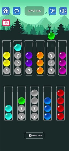 Ball sort puzzel level 185 #ballsortpuzzle