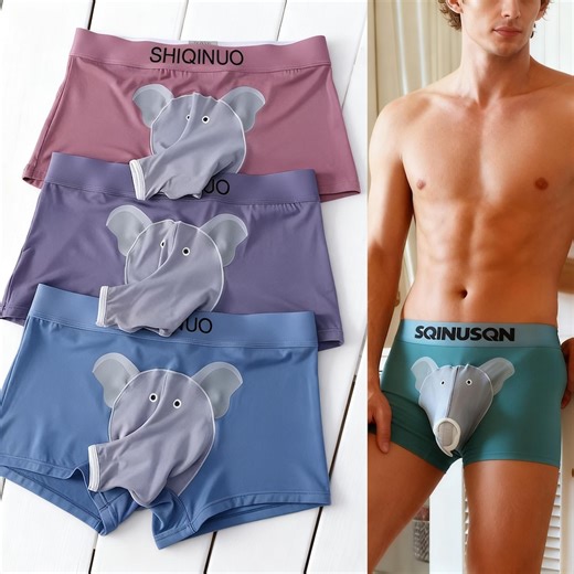 Men's Cartoon Elephant Separated Underwear,funny Wedding Gift for Bridegroom,popular Anniversary Gift,birthday Gift,funny Underwear - Etsy Canada