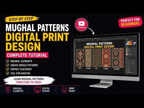 Create Beautiful Mughal Patterns for Kurtis & Sarees