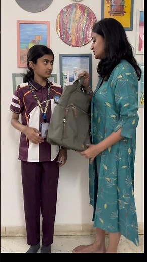 Tried the Viral Bag Transition…Mom Said Go to School 😭💀 #shorts #desicomedy #viraltrend #bag #funny
