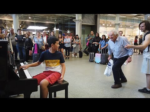 Bohemian Rhapsody Interrupted by Bernie Lookalike? Shocked Crowd! Cole Lam 12 Years Old