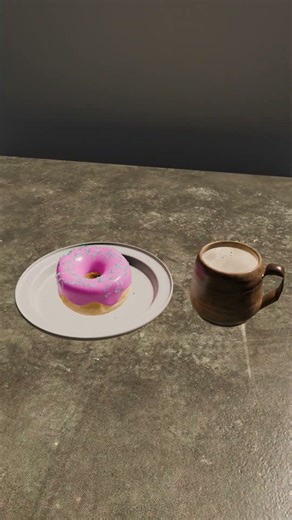 Donut 3D Blender Animation
