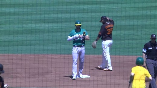 Chad Pinder's two-run double