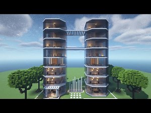Minecraft tutorial: How to build a modern hotel in Minecraft