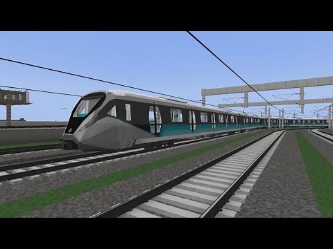 Hangzhou Metro Line 19 (Airport Express) PM179 Rolling Stock in Minecraft 【 MTR Mod】