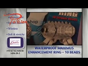 Couple's Enhancers Maximus Beaded Enhancement Ring Demo | Waterproof Vibrating Ring