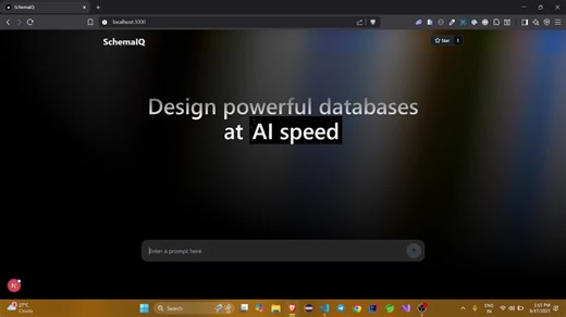 Introducing SchemaIQ: AI-Powered Database Schema Generator and Visualizer | Shivamani Yamana posted on the topic | LinkedIn