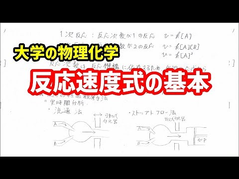 反応速度式の基本について、わかりやすく解説！【大学の物理化学】