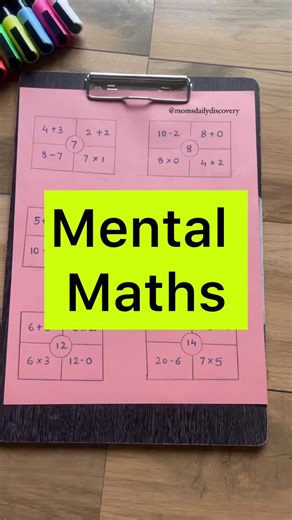 Engaging Mental Maths Activities for Kids