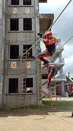 Basic Rope Rescue Training, Commando crawl at National Fire Training Institute