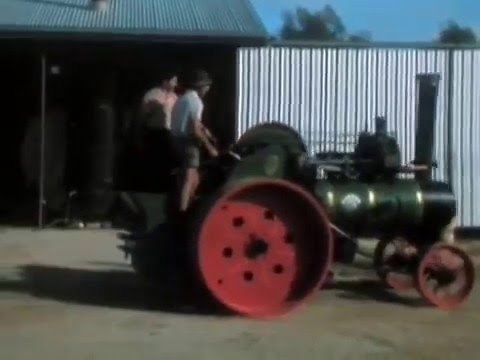 Steam Tractor on Farm