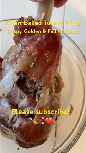Oven-Baked Turkey Wing – Crispy, Golden & Full of Flavor