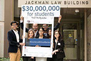 U of T launches $30-million campaign to help law students financially