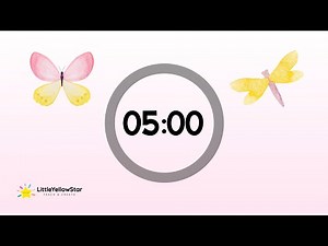 Calming Spring Timer For Kids - 5 Minutes Countdown Timer For Kids With Music | Classroom Timer