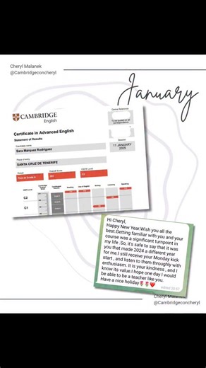 Just a few of my amazing students success stories from 2025. Want to join them in 2026? | Cambridge con Cheryl