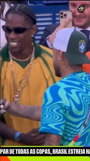 NEYMAR ENCONTRA TRAVIS SCOTT E TOM BRADY ANTES DO JOGO DO BRASIL! 😱🇧🇷 #neymar #travisscott #tombrady