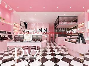 [Hot Item] Customize Fashion Makeup Showcase Skincare Cosmetic Kiosk for Mall Display