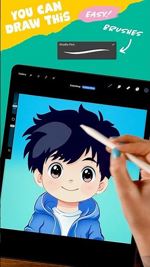 🙋🏻‍♂️ Draw this Boy with Me #SpringOnYoutube #ArtwithFlo