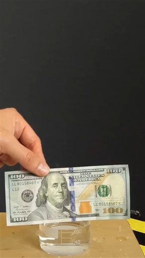 Burning money for science 🔥​💵​ #science #experiment #burning #money #physics #reels | The Action Lab