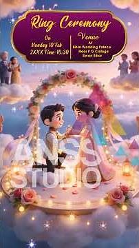 Animated Wedding Invitation Template EDIUS Editable Project Anss Studio 9540642600 #wedding