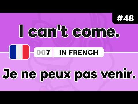 Learn ‘I can't [verb] ~’ in French 🇫🇷 Daily Beginner Phrases (Ep. #48)