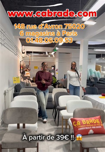 Chaises Design & Confortables dès 39€ - Cabrade Paris