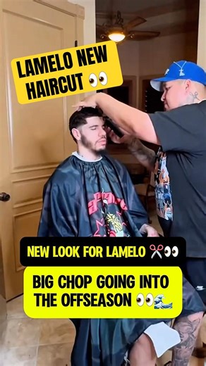 LaMelo Ball got a new haircut 🔥👀