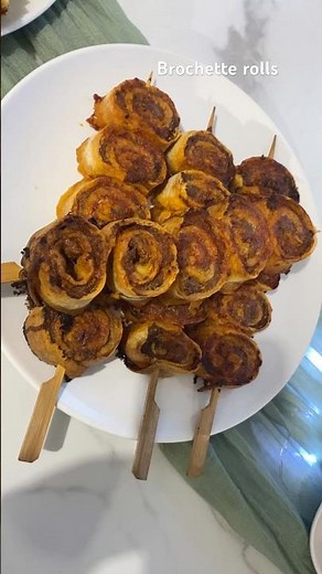 Brochettes rolls viande hachée #recettevirale #shortfood #foodlover