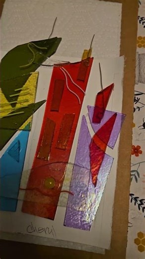 Fused Glass Class Today #youtubeshorts #art #fusedglass