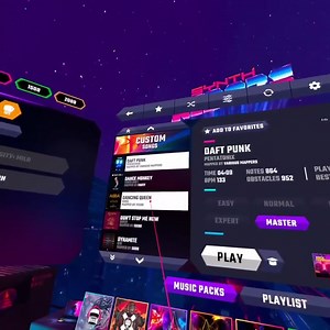 Synth Riders 的Custom Songs自訂歌曲（免費下載更多音樂）好簡單!!!! 之前為了弄Beat Saber的自訂歌曲，研究好久，沒想到Synth Riders超級簡單！ 1. 下載音樂到電腦 2. 用傳輸線電腦接上頭盔 3. 拉檔案到指定資料夾 完成！ 想看步驟可以看國外YouTuber https://youtu.be/r-yPMJMV7lw 不用聽英文看畫面也能懂喔！ 看有什麼音樂&下載：https://synthriderz.com/ 如果會用SideQuest的人，也能直接拉檔案進去 | VR怎麼玩 LazyIvy in VR