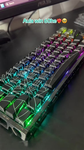 Aula Win 60he X Case X Spider Keycap Review