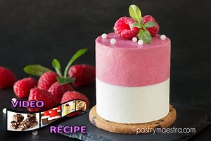 Raspberry, Mint and White Chocolate Mousse Cake, Pastry Maestra