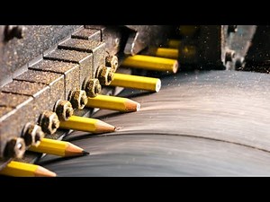 Automatic Wooden & Mechanical Pencil Production Process - Factory Made