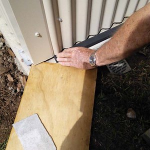 Sealing a Garden Shed with Adhesive Neoprene Foam Tape