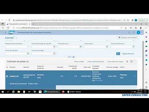 SAP S/4 HANA Convertir solicitud de pedido en pedido y lista de compras por proveedor SAP FIORI