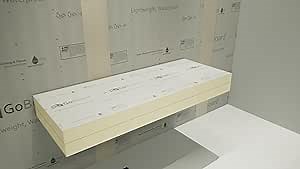 Floating Shower Bench Kit with GoBoard® - Original Shower Bench Bracket® (14"x24")-Shower Bench,Bench Seat, DIY Shower Benches,Bathroom Décor, Space Efficiency, Luxurious Feel,1 Count