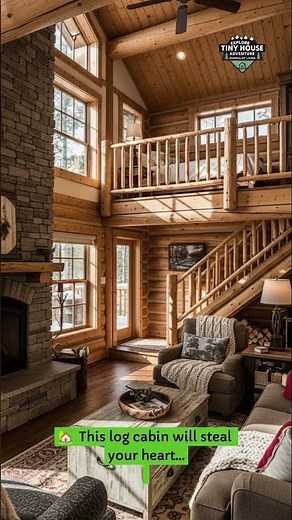 Breathtaking Rustic Log Cabin Tour 🪵🔥 | Cozy Mountain Home Vibes
